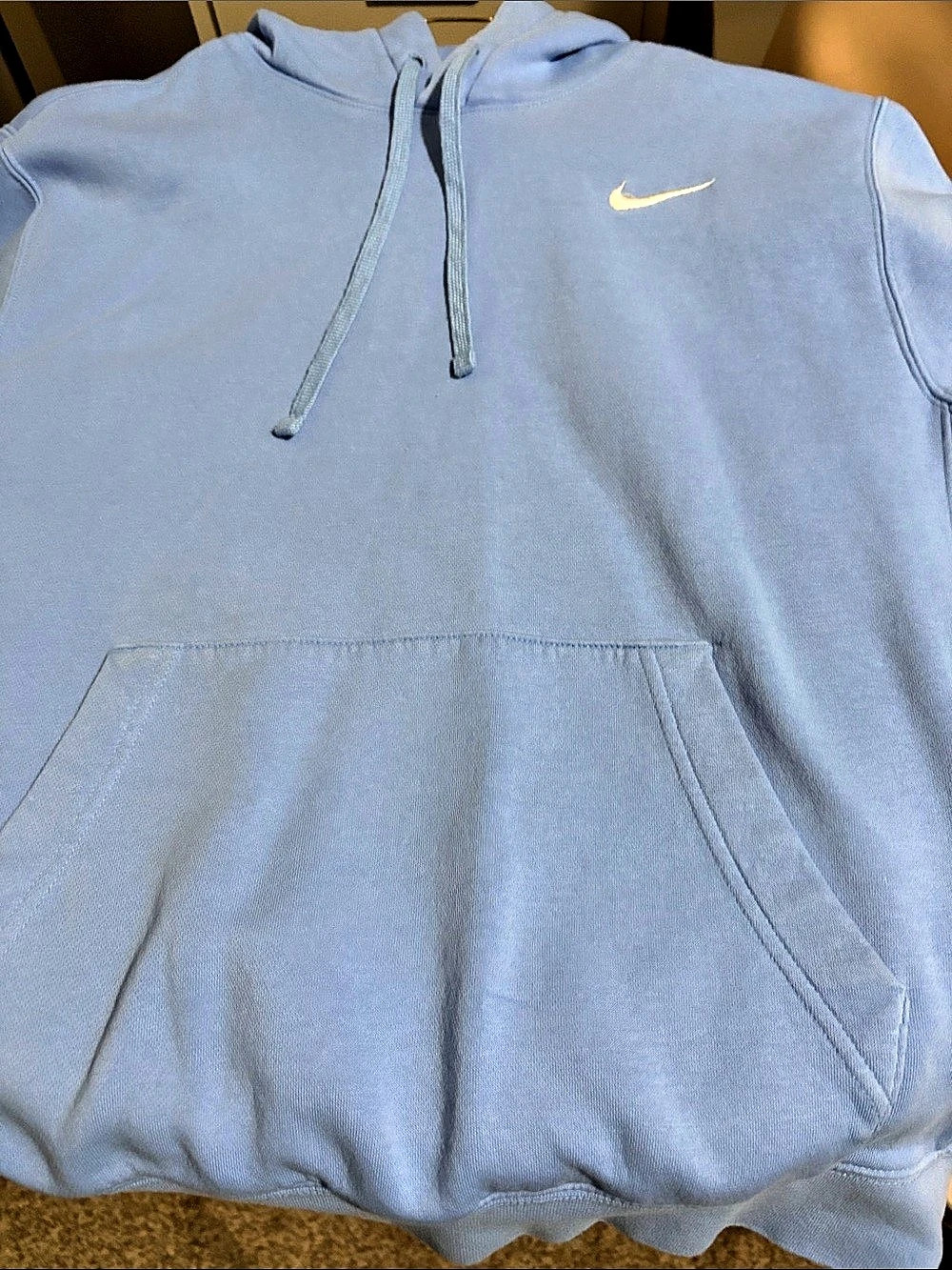 Nike Club Fleece Pullover Hoodie Men's Blue Medium